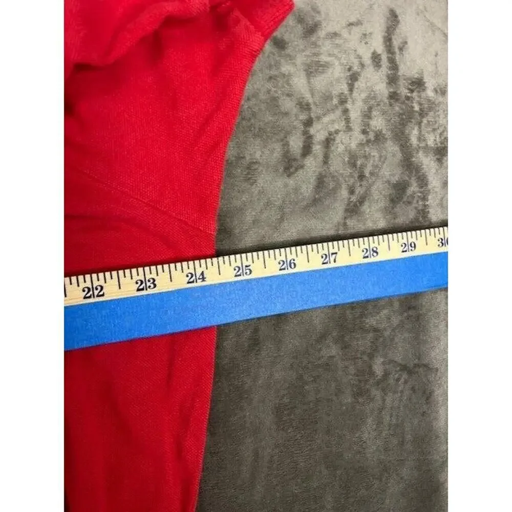 Polo Ralph Lauren Shirt Men's XL RED Collared Short Sleeve Polo Custom‎ Fit